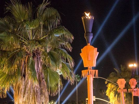 Tiki Torches Blaze Again at Palm Springs Landmark